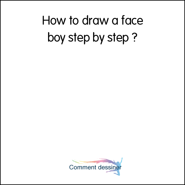 How to draw a face boy step by step
